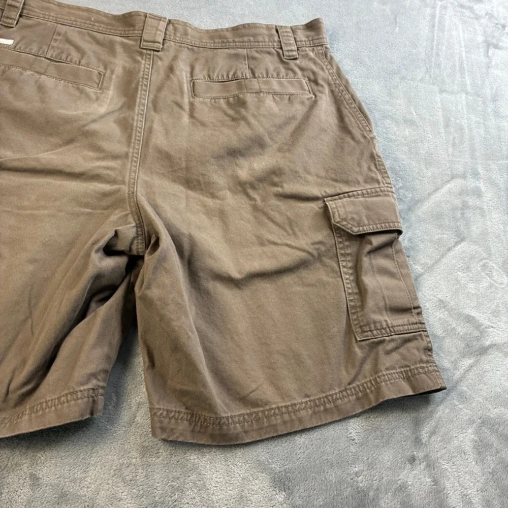 Columbia Men's Brown Cargo Shorts 34W Omni-Shade Cotton Hiking Outdoor Utility